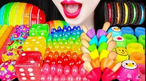 🌈 Радужные десерты 🌈 - СЛАДОСТИ и МАГИЧЕСКИЕ желе АСМР Мукбанг. ASMR еда.