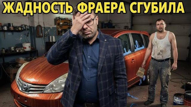 МАЛЯР-РУКОЖОП уничтожил Nissan Note. Сэкономили, мля