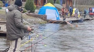 поимка форели