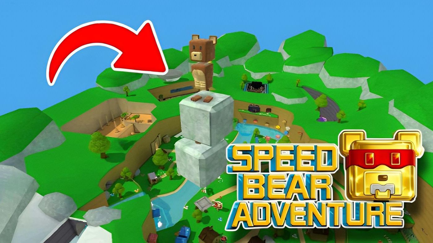 Как летать на камнях в Super Bear Adventure?