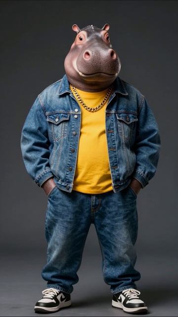 Модный бегемот: стиль улиц и уникальные образы #мода #бегемот #уличныйстиль