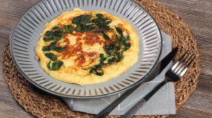 Омлет со шпинатом и мускатным орехом