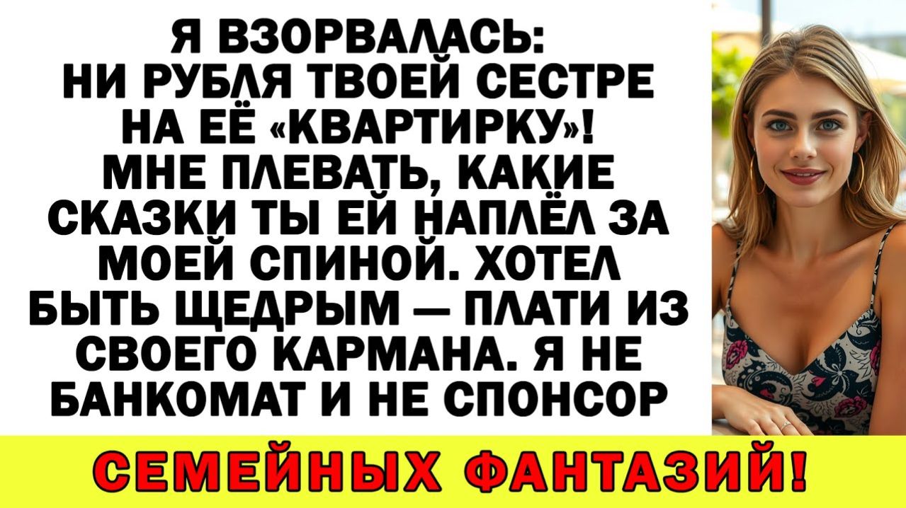Истории из жизни| Моих денег твоя сестра не увидит. Кредит в помощь|Аудио рассказы|Жизненные истории