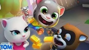 Говорящий Том бег за золотом, гонка на время, герои. Сборник. новая серия.Бегите, прыгайте и мчитесь