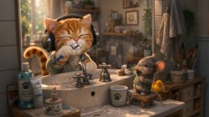 Весёлая музыка для кошек утром | Мяу-песня про чистку зубов