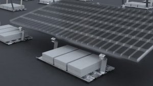 Aerocompact CompactFlat S_BASE - система быстрого монтажа солнечных панелей на плоских кровлях