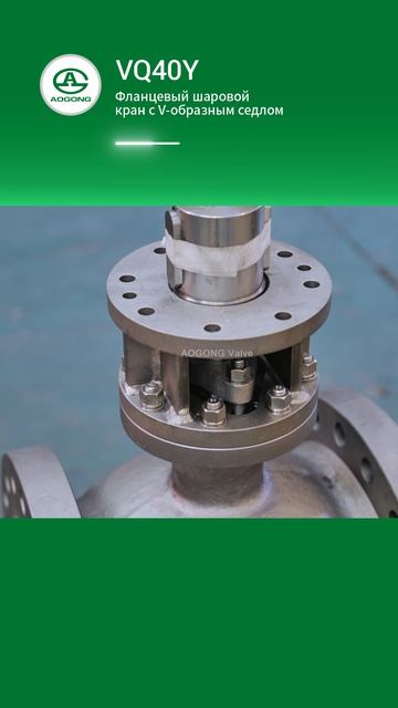 VQ40Y Фланцевый шаровой кран с V-образным седлом-AOGONG