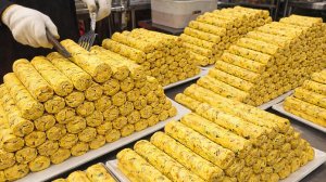 Клубный кимбап — легендарный ролл из целого яйца, корейская уличная еда