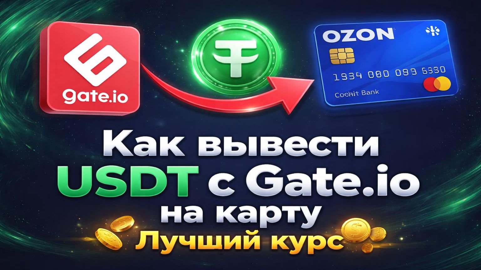 Как вывести средства с Gate на карту | Вывод USDT с гейт на карту