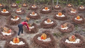 Делаю гнезда для кур несушек. Куриных и утиные яица готовлю на продажу. Серия 83. Ли Фук Ви