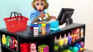 🐒Обезьянка покупает продукты в супермаркете🧀