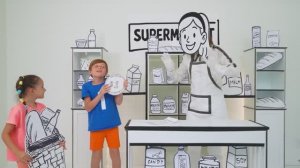 Настя с друзьями попали в бумажный мир - Like Nastya Vlog (1080p, h264) (1)