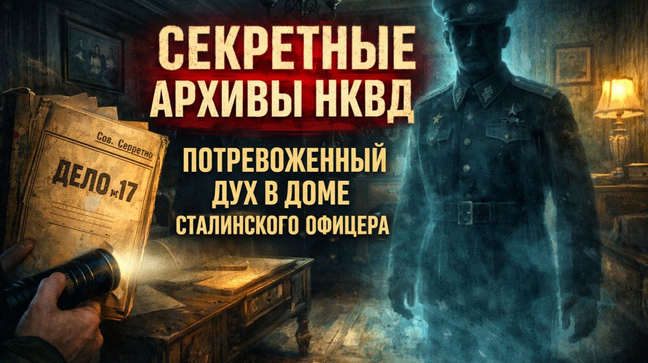 СЕКРЕТНЫЕ АРХИВЫ НКВД: ПОТРЕВОЖЕННЫЙ ДУХ В ДОМЕ СТАЛИНСКОГО ОФИЦЕРА. Страшные Истории на Ночь