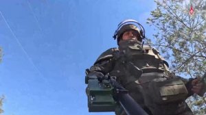 Проведение разминирования саперами ГрВ «Запад» и «Днепр»