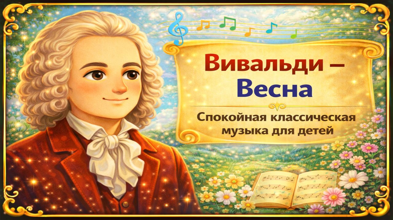 Антонио Вивальди - Весна (Из Цикла "Времена Года") 🎻 Классическая музыка для детей - Слушать онлайн