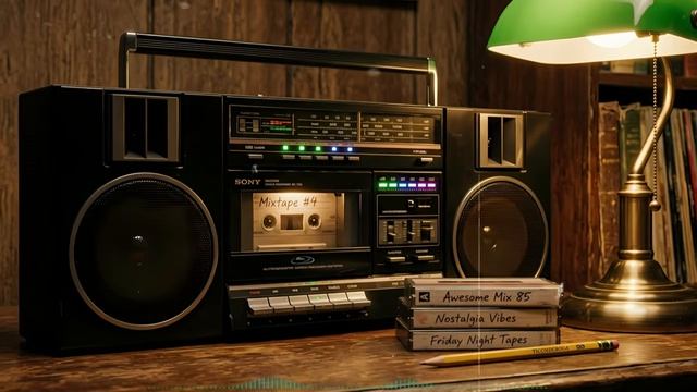 80s Love Songs — Retro Romantic Memories on Cassette Tape Compilation