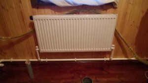 дачный дом отопление котёл Navien 24kw стальные радиаторы