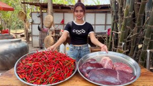 Потрясающий рецепт жаркого с чили и говяжьей печенью.