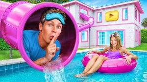 Я тайно живу в знаменитых домах ютуберов! Челендж