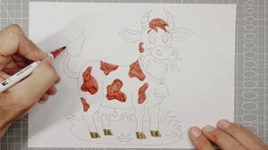 Рисуем корову. 4