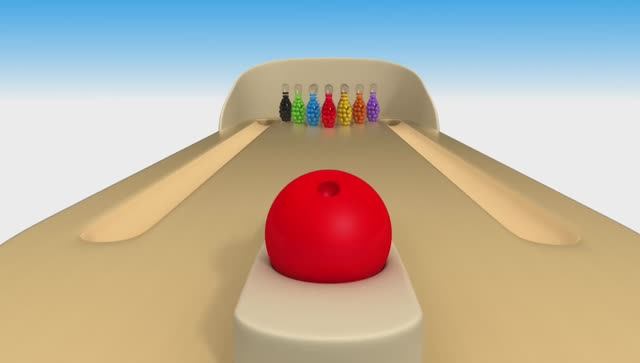 Мультик про яркие цвета боулинг для детей