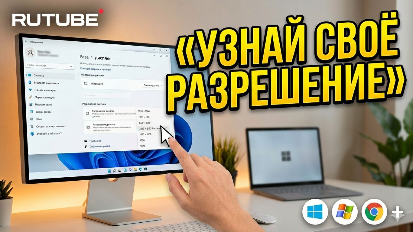 как узнать какое расширение экрана монитора
