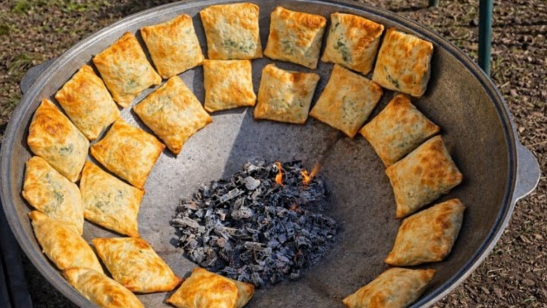 Самса на казане хрустящий сочный кок самса