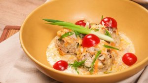 Ленивые голубцы в сметанном соусе