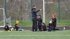 11.04.2026-ДСК "Фарватер" синие г.Севастополь : ДШФ "Адвир" красные. 1 тайм