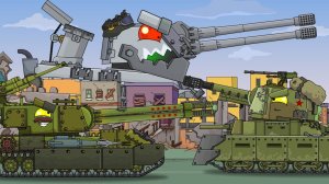 Синхронизация мозгов   Капитальный ремонт и двустволка - Мультики про танки