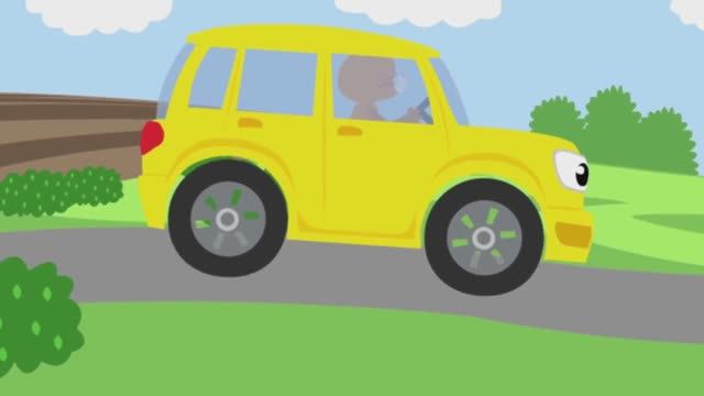 Песенка - Машинки - Животные - для детей мультик.