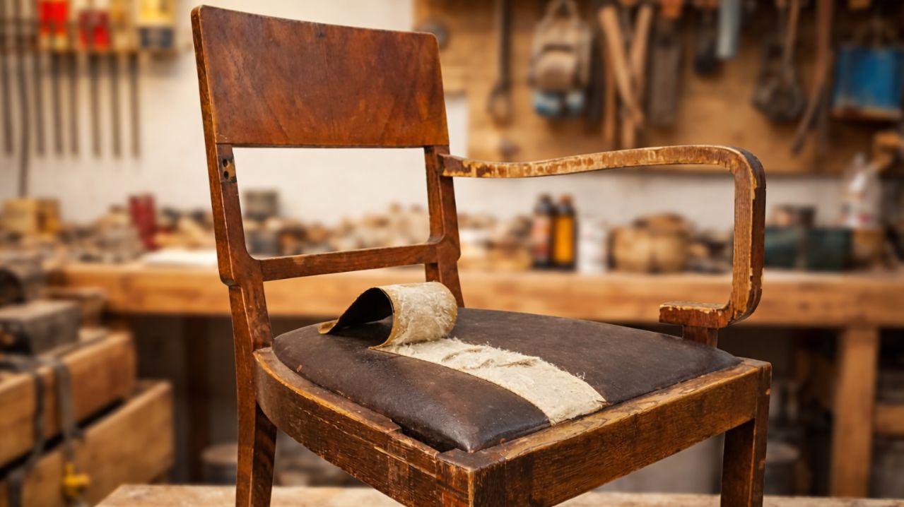 Реставрация старого деревянного стула