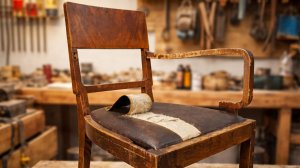 Реставрация старого деревянного стула