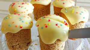 Пасхальные КУЛИЧИ без глютена на гречневой муке с молочной глазурью!