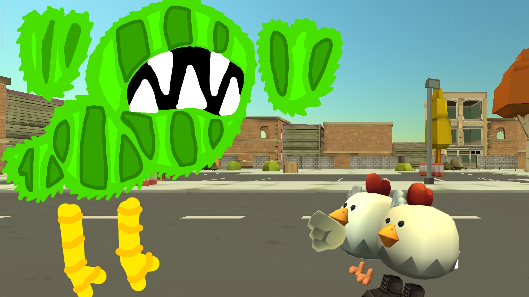 я затроллил игроков слепым Дино в чикенган