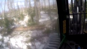 Валка леса в России. Работа оператора харвестера John Deere 1270E