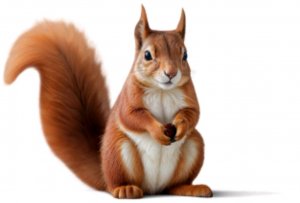 рисуем белочку с орехом