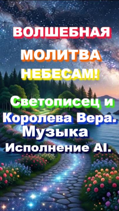 Волшебная Мыслеформа Небесам! Королева Вера и Светописец! Песня. Исполнение Sunо АI.