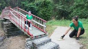 Строю бетонную дорожку от нового моста до каменного дома. Серия 41. Се