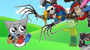 СПРУНКИ МАЛЫШ СЕРЫЙ ПРОТИВ ПРОТОТИПА!ПРОТИП-НЕ МОНСТР!! Poppy Playtime анимация