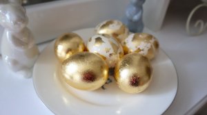 Яйца на Пасху не крашу. Покажу, как сделать золотые яйца без покраски и удивить всех