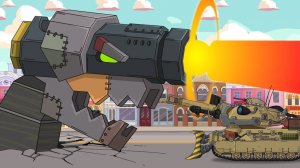 ОГНЕМЕТ-ТАНК пытается уничтожить БОЛЬШОГО МОНСТРА !