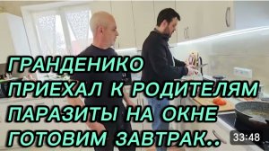 САМВЕЛ АДАМЯН, ГРАНДЕНИКО ВЛОГ, ПРИЕХАЛ К РОДИТЕЛЯМ, ПАПАЗИТЫ НА ОКНЕ, ГОТОВИМ ЗАВТРАК..