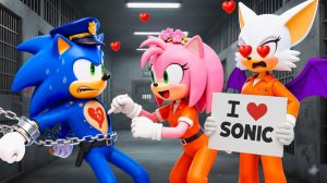 Сумасшедшая любовь поклонниц к СОНИКУ?! Сможет ли СОНИК сбежать?! — Анимация „Соник‑ёж 1