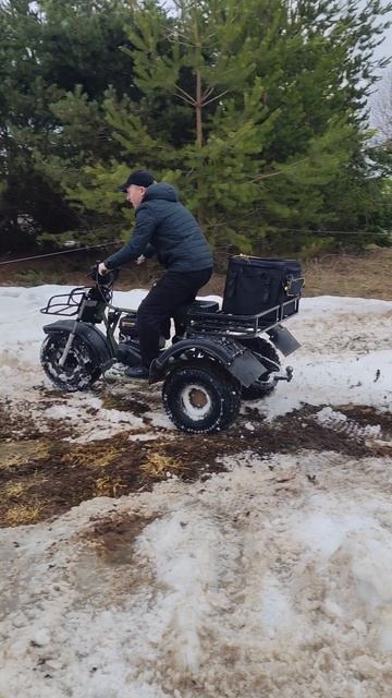 Жиганим на Трицикле СР-32 по снегу! )