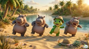 Бегемотики-животики — Песенка для малышей | Динозаврик Тоша