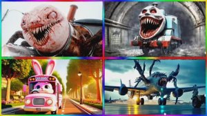 ТОМАС ПАРОВОЗИК EXE против ЧУ-ЧУ ЧАРЛЬЗ и ШКОЛЬНЫЙ АВТОБУС — Битва в Зараженном Небе 🚂💨