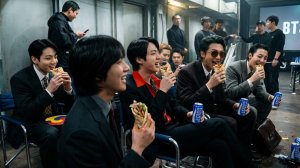 Чонгук благословил бороду Тэхёна за кулисами съемок клипа, смотрите подробности!