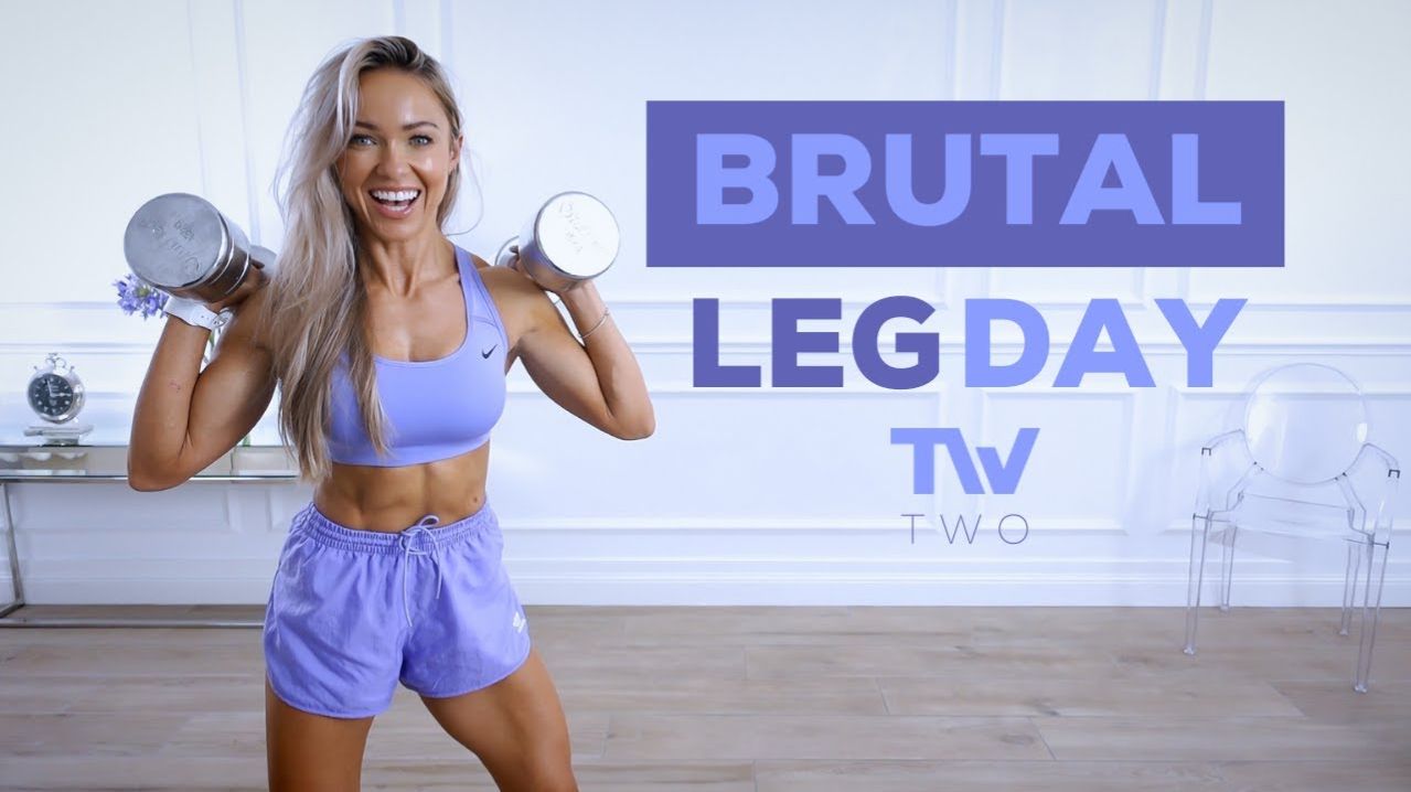 Caroline Girvan - BRUTAL LEG DAY - Dumbbell Leg Workout ｜ Tempo Week Day 2