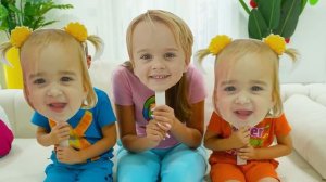 Дети играют с воздушными шариками - Веселые истории для детей